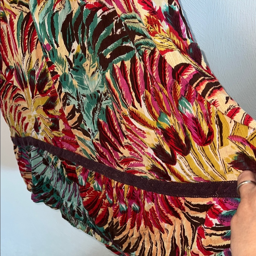Loungees Tropical Print Maxi Dress with Pockets. - Picture 5 of 7